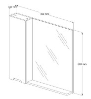 Шкаф с зеркалом Supraten 1512160 фото №2 — интернет-магазин Desire.md