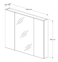 Шкаф с зеркалом Supraten 1512226 фото №2 — интернет-магазин Desire.md