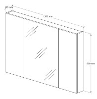 Шкаф с зеркалом Supraten 1512227 фото №2 — интернет-магазин Desire.md
