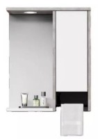 Шкаф с зеркалом Nplus Hazar White 65cm (323016)