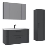 Dulap cu oglindă Orka Bari 100 Anthracite imaginea #3 — magazin online Desire.md