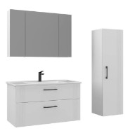 Dulap cu oglindă Orka Bari 100 White (12824) imaginea #3 — magazin online Desire.md