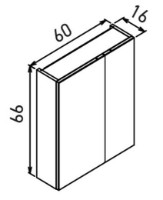 Dulap cu oglindă Orka Bari 60 Anthracite imaginea #3 — magazin online Desire.md