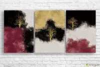 Pictură ArtDesign Golden tree 40x57cm 3pcs (FG-10011)