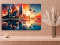 Картина ArtDesign Sunset in the metropolis 45x67cm (FG-10046)