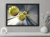 Pictură ArtDesign Golden spheres 50x75cm (RFG-10040)