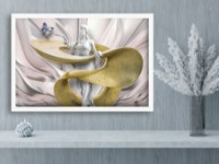 Картина ArtDesign Woman with a butterfly 50x75cm (RFG-10042)