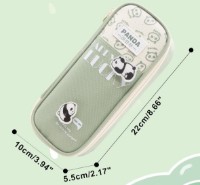 Школьный пенал New World Cute Panda Olive (7832) фото №2 — интернет-магазин Desire.md