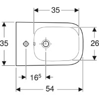 Bideu Geberit Selnova Square 501.547.01.1 imaginea #2 — magazin online Desire.md