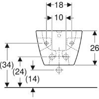 Bideu Geberit Selnova Square 501.547.01.1 imaginea #3 — magazin online Desire.md