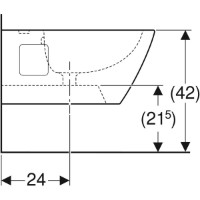 Bideu Geberit Selnova Square 501.547.01.1 imaginea #4 — magazin online Desire.md