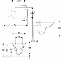 Унитаз Geberit Selnova Square 501.555.01.1 фото №2 — интернет-магазин Desire.md
