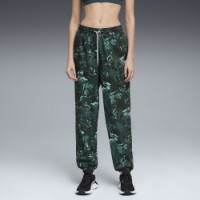 Pantaloni spotivi de dame Puma W Green Terrains Woven Jogger - Aop Green Terrain, s.L imaginea #2 — magazin online Desire.md
