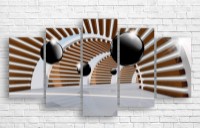 Pictură ArtDesign Black balls 150x80cm (A-10240)