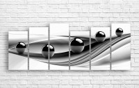 Pictură ArtDesign Black balls 160x60cm (A-10192)
