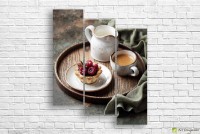 Pictură ArtDesign Breakfast with coffee on a tray 94x114cm (E-10179)