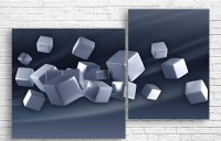 Pictură ArtDesign Cubes 121x80cm (A-10134)