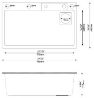 Chiuvetă de bucătărie Fabiano 75x46 Black Set 7in1 imaginea #8 — magazin online Desire.md