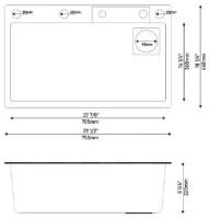 Chiuvetă de bucătărie Fabiano 75x46 Satin Set 7in1 imaginea #7 — magazin online Desire.md