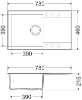 Кухонная мойка Milo IND.M.1KDO-A фото №2 — интернет-магазин Desire.md