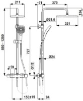 Set pentru duș Armatura Malaga (124030) imaginea #2 — magazin online Desire.md