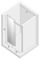 Душевая дверь New Trendy Diora EXK-1303 100x200 (18094) фото №3 — интернет-магазин Desire.md