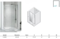 Душевая дверь New Trendy New Corina D-0089A 100x195x6mm (19520) фото №4 — интернет-магазин Desire.md