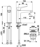 Baterie lavoar Armatura Malaga (123996) imaginea #2 — magazin online Desire.md