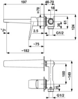 Baterie lavoar Armatura Malaga (124002) imaginea #2 — magazin online Desire.md