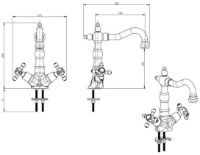 Смеситель для умывальника F-Design Lacrima Bronz FD1-LRA-8-66 фото №2 — интернет-магазин Desire.md