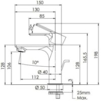 Смеситель для умывальника Remer Energy EY10NO фото №2 — интернет-магазин Desire.md