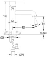 Baterie lavoar Omnires Y1210NGLB imaginea #3 — magazin online Desire.md