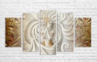 Pictură ArtDesign Girl with a golden pattern 150х83cm (L-10017)