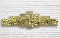 Pictură ArtDesign Golden Cubes 224x70cm (A-10130)