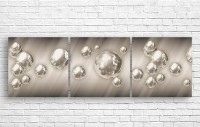 Картина ArtDesign Gray 3D balls 154x50cm (A-10141)