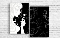 Картина ArtDesign Silhouette of a girl 80х78cm (L-10002)