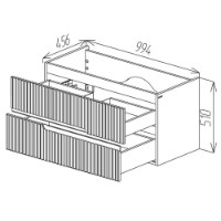 Шкаф под умывальник Bayro Santos Allegro 1000 (122963) фото №3 — интернет-магазин Desire.md