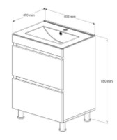 Шкаф с умывальником Supraten 1511282 фото №2 — интернет-магазин Desire.md