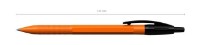 Шариковая ручка ErichKrause R-301 Orange Matic Black 0.7mm (38513) фото №2 — интернет-магазин Desire.md