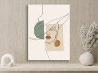 Pictură ArtDesign Silhouette of a girl 52x67cm (PO-10027)