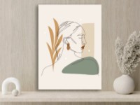 Pictură ArtDesign Silhouette of a girl 52x67cm (PO-10026)