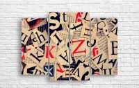 Картина ArtDesign Letter cutouts 100х140cm (A-10049)