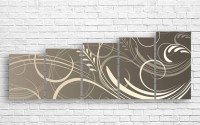 Pictură ArtDesign Patterns on a gray background 161x60cm (A-10145)