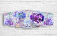Картина ArtDesign Violets in a vase 182x70cm (С-10294)