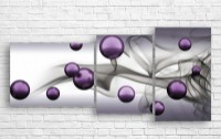 Pictură ArtDesign Purple Balls 125x60cm (A-10154)