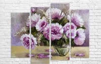 Pictură ArtDesign Peonies in a vase 120х100cm (C-10015)
