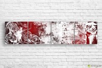 Pictură ArtDesign Rose print 205x50cm (A-10187)