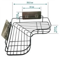 Полка TMM S143--38 26x26cm фото №2 — интернет-магазин Desire.md
