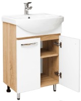 Шкаф с умывальником Mashtab Agat 2 Basic 11327 White/Sonoma 60cm фото №2 — интернет-магазин Desire.md