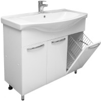 Шкаф с умывальником Mashtab Agat Cos Basic 11347 White 100cm фото №2 — интернет-магазин Desire.md